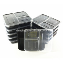 Contenedores de preparación de comidas bpa gratis, compartimento de bento box 3